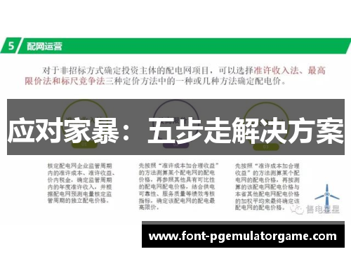 应对家暴：五步走解决方案