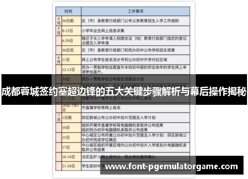 成都蓉城签约塞超边锋的五大关键步骤解析与幕后操作揭秘