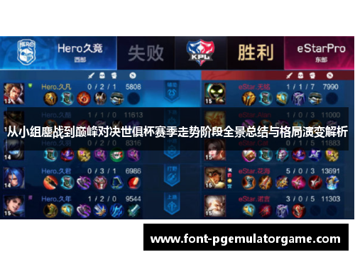 从小组鏖战到巅峰对决世俱杯赛季走势阶段全景总结与格局演变解析