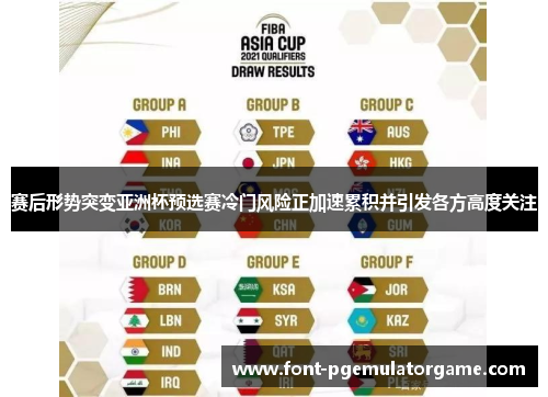 赛后形势突变亚洲杯预选赛冷门风险正加速累积并引发各方高度关注
